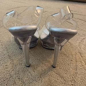 Clear heels